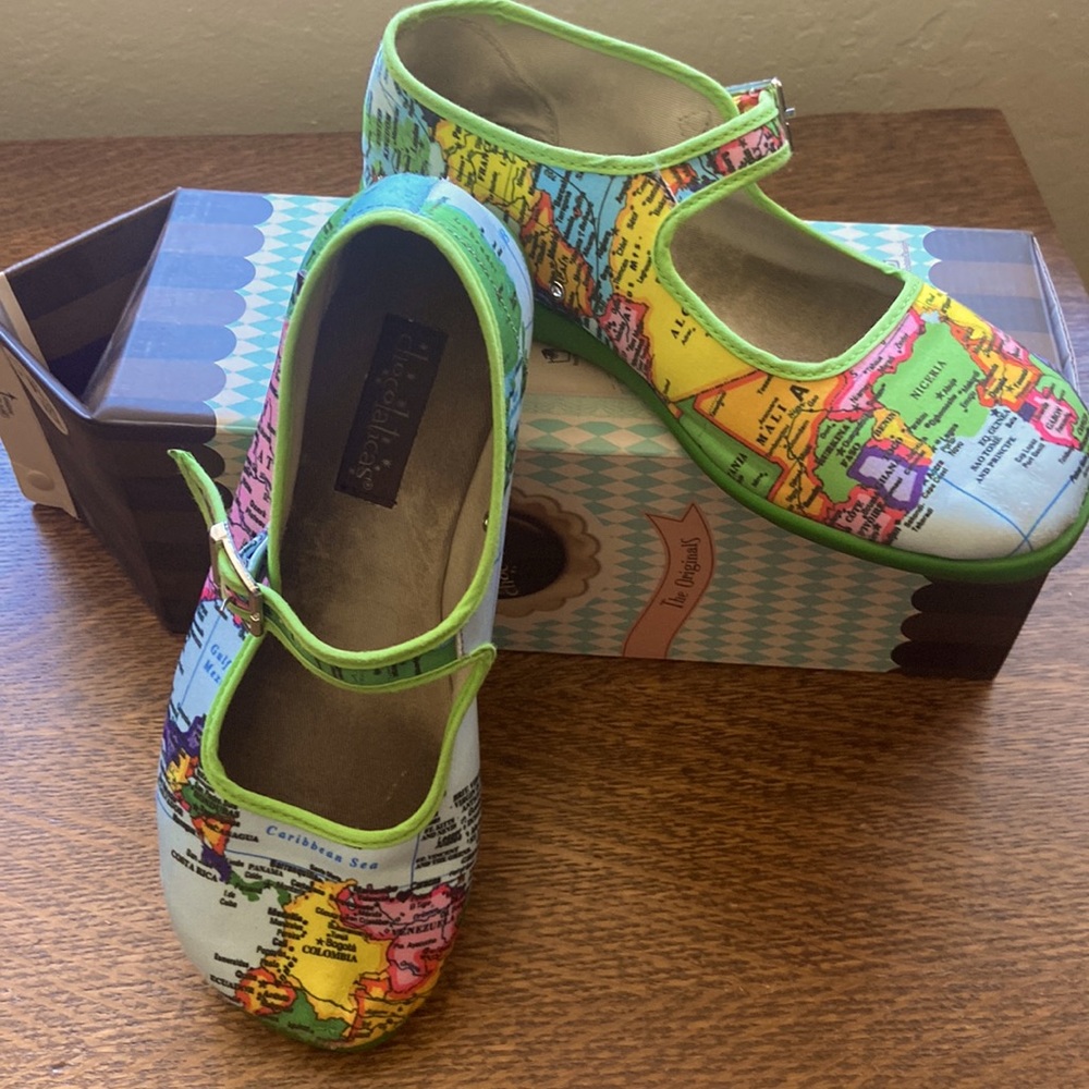 Hot Chocolate Design Chocolaticas Bon Voyage Mary Jane Flats